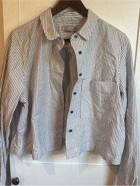Everlane Striped  Cotton Button Down Shirt 12